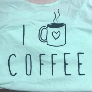 I love coffee Racer back tank